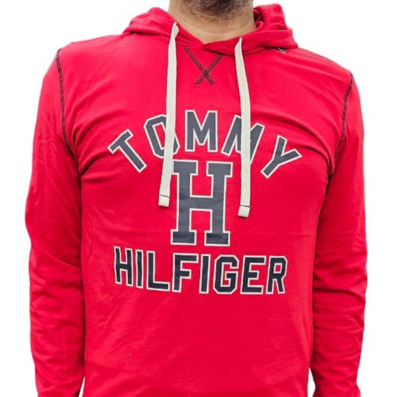 Tommy Hilfiger Long Sleeve Hoodie - 09T4266 (608-Mahogany) - Picture 1 of 2